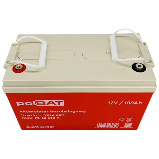 Akumulator AGM 12V 100Ah polBAT