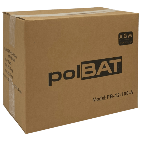Akumulator AGM 12V 100Ah polBAT