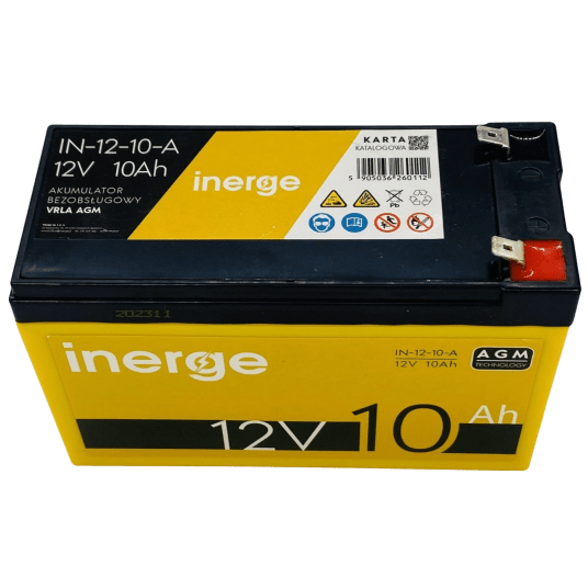 Akumulator AGM 12V 10Ah INERGE
