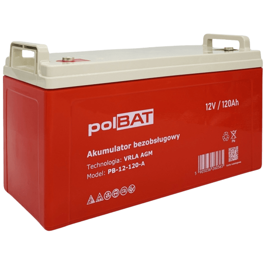 Akumulator AGM 12V 120Ah polBAT