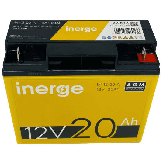 Akumulator AGM 12V 20Ah INERGE