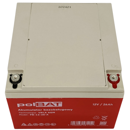 Akumulator AGM 12V 26Ah polBAT