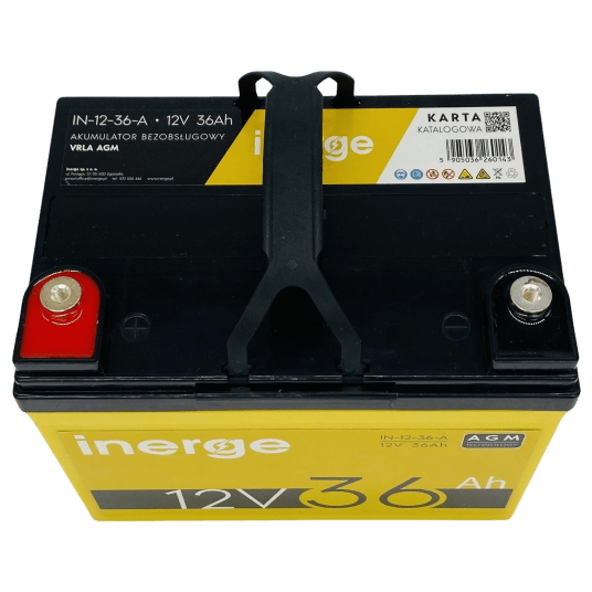 Akumulator AGM 12V 36Ah INERGE