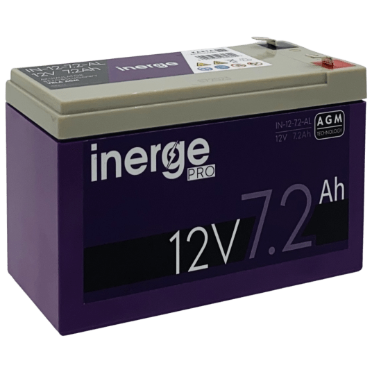 Akumulator AGM 12V 7.2Ah INERGE PRO