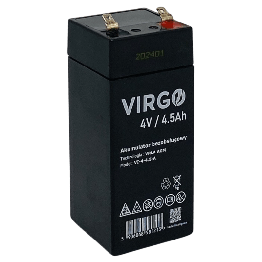 Akumulator AGM 4V 4.5Ah VIRGO
