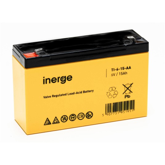 Akumulator AGM 6V 15Ah INERGE