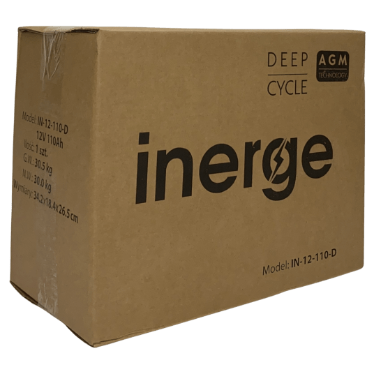 Akumulator AGM Deep Cycle 12V 110Ah INERGE
