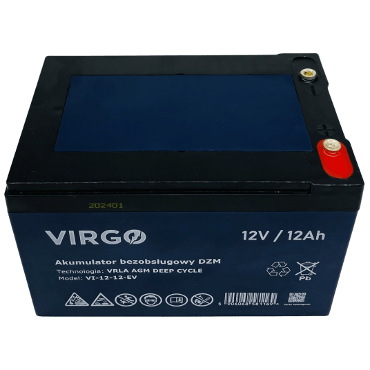 Akumulator DZM VRLA AGM 12V 12Ah VIRGO