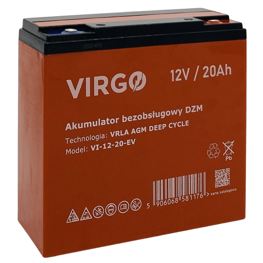 Akumulator DZM VRLA AGM 12V 20Ah VIRGO