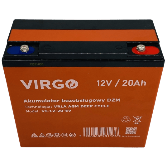 Akumulator DZM VRLA AGM 12V 20Ah VIRGO
