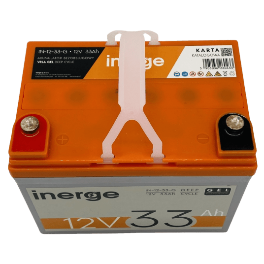 Akumulator GEL Deep Cycle 12V 33Ah INERGE