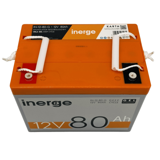 Akumulator GEL Deep Cycle 12V 80Ah INERGE