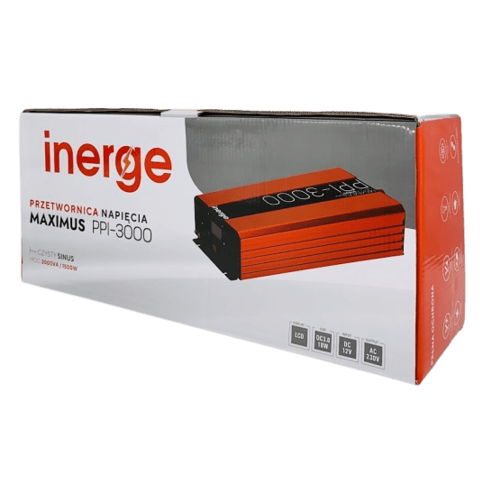 Przetwornica napięcia Maximus PPI-3000 12VDC/230VAC 3000VA/1500W Inerge