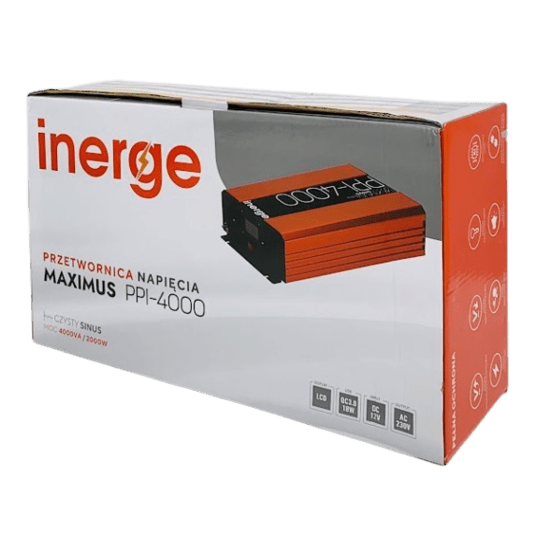 Przetwornica napięcia Maximus PPI-4000 12VDC/230VAC 4000VA/2000W Inerge