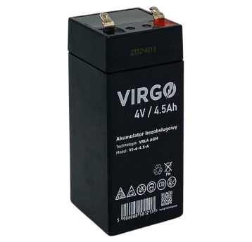 Akumulator AGM 4V 4.5Ah VIRGO